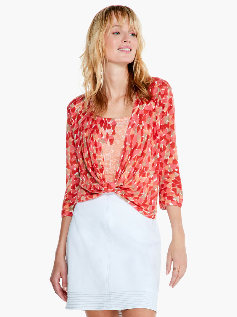 Woman Wears Sun Burst 4-Way Cardigan image number 3