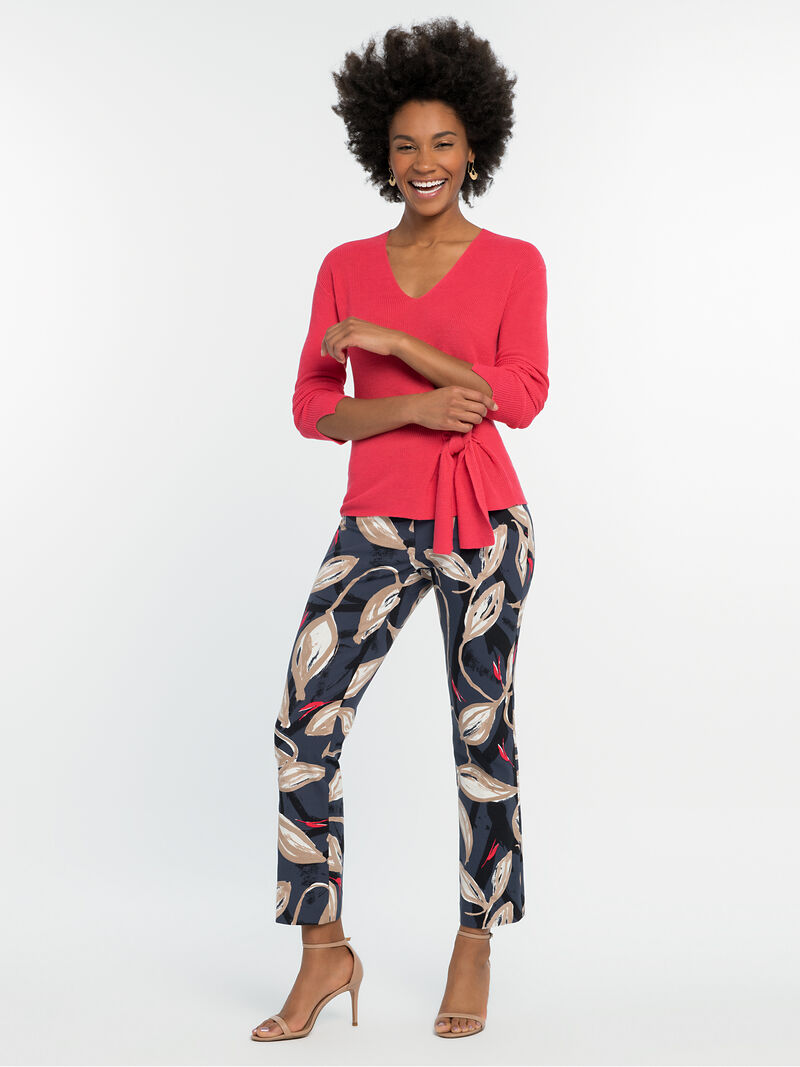 Woman Wears Flaunt Tie Sweater image number 3