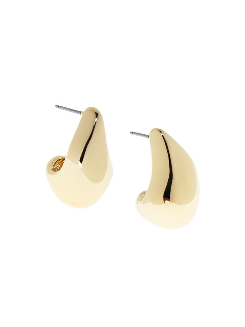 Woman Wears Marlyn Schiff - Elongated Dome Earring image number 0