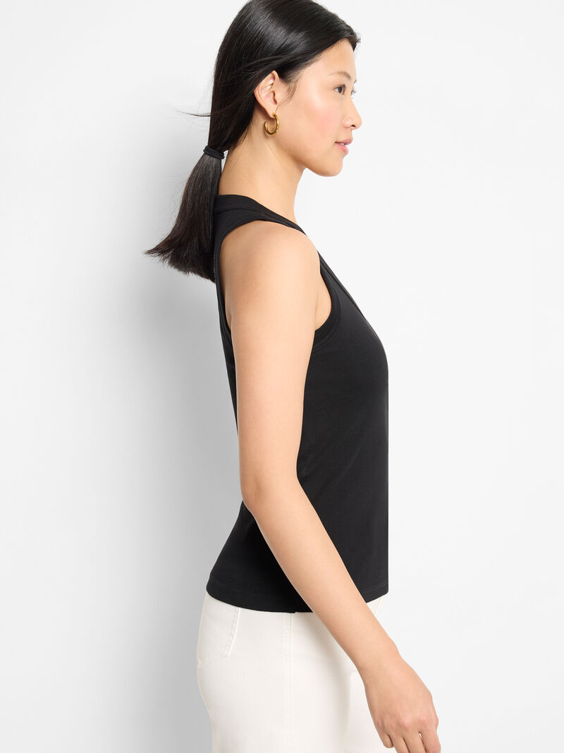 Woman Wears NZT Sleeveless V-Neck Tank image number 1