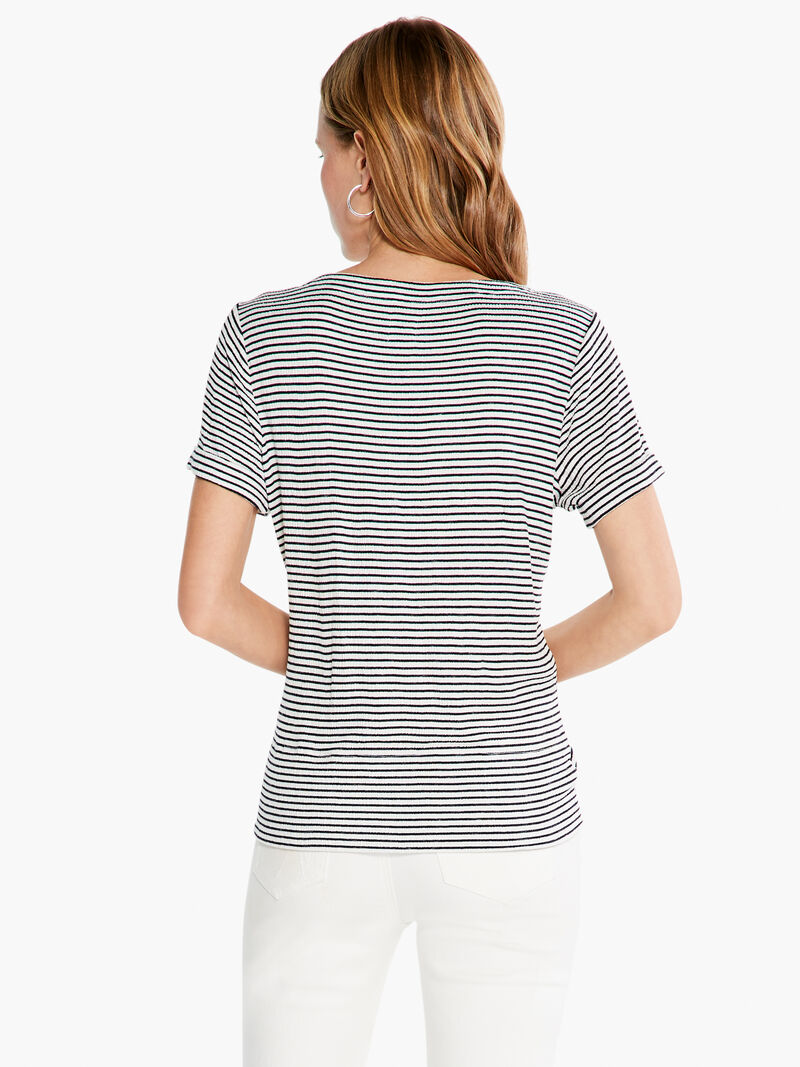 Woman Wears In Line Twist Tee image number 2