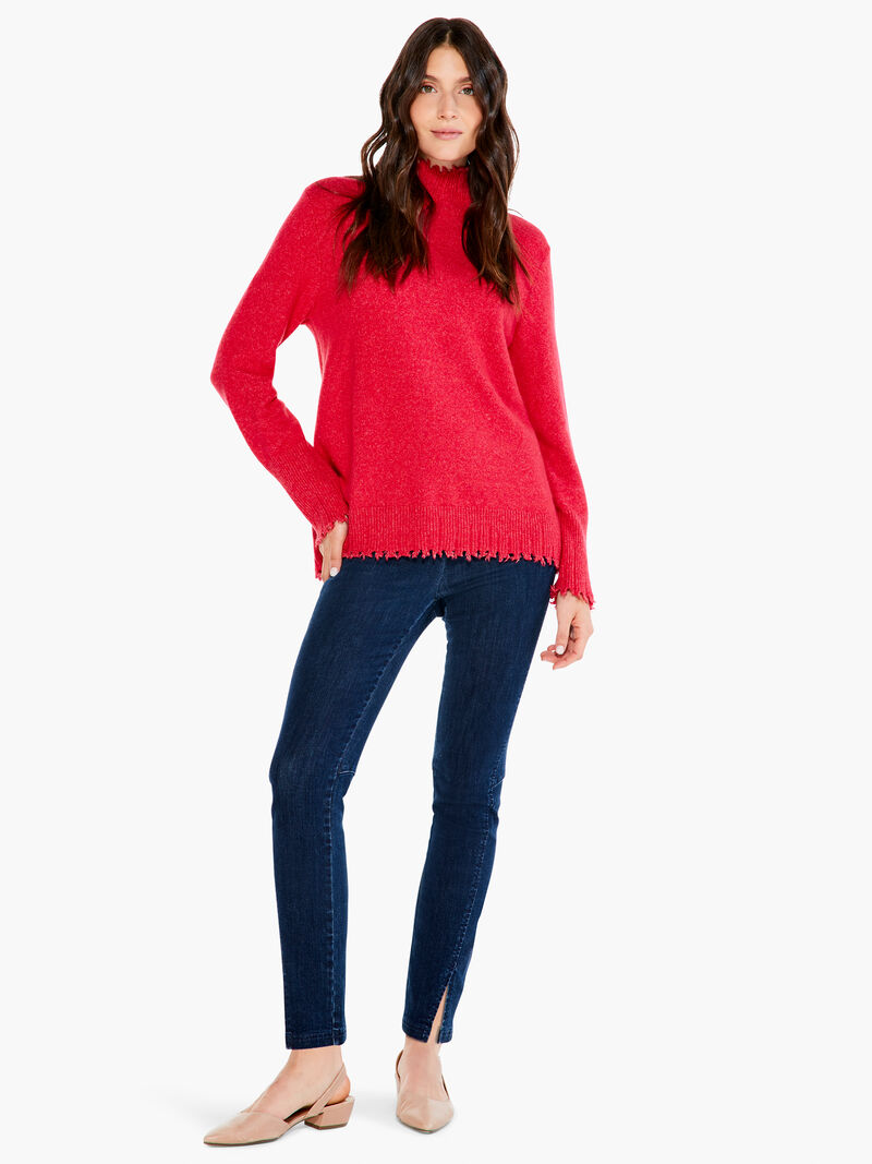 Woman Wears Cozy Up Turtleneck image number 3
