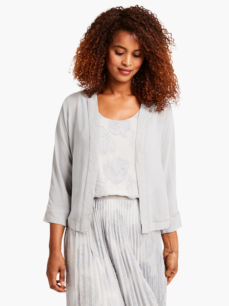 Woman Wears CLOUD COVERED CARDIGAN image number 0
