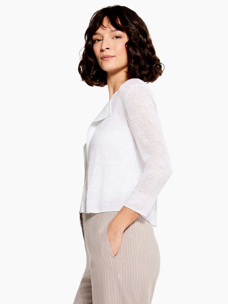 Woman Wears Easy Featherweight Cardigan image number 1