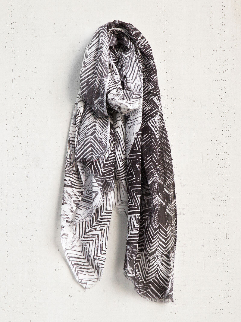 Woman Wears CHEVRON SCARF image number 0
