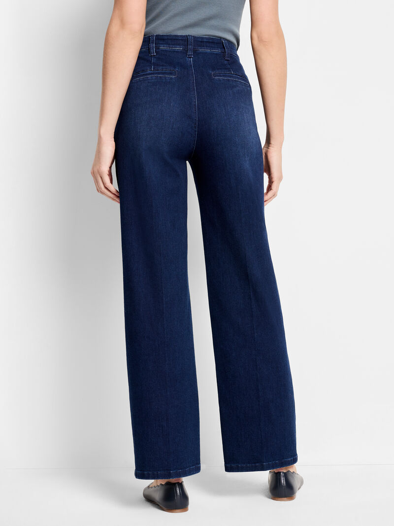 Woman Wears NZ Denim 31" Wide Leg Trouser Jeans image number 3