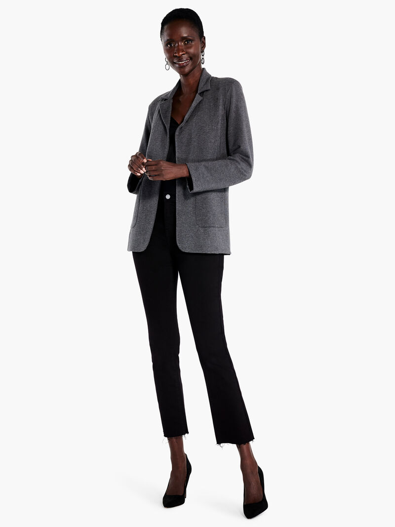 Woman Wears All Day Terry Knit Blazer image number 3