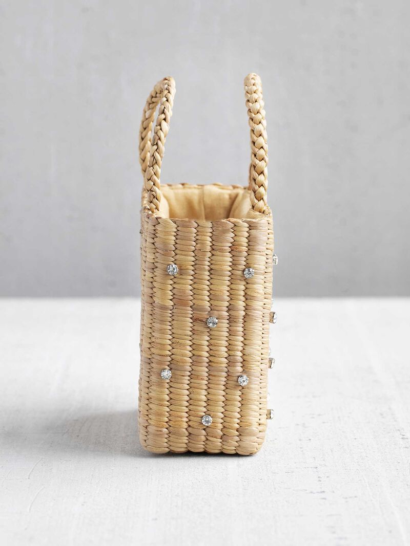 Woman Wears Hat Attack Gemma Straw Handbag image number 1