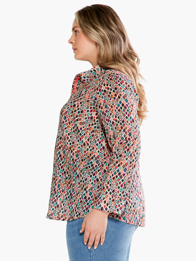 Woman Wears Beach Glass Crinkle Shirt image number 1