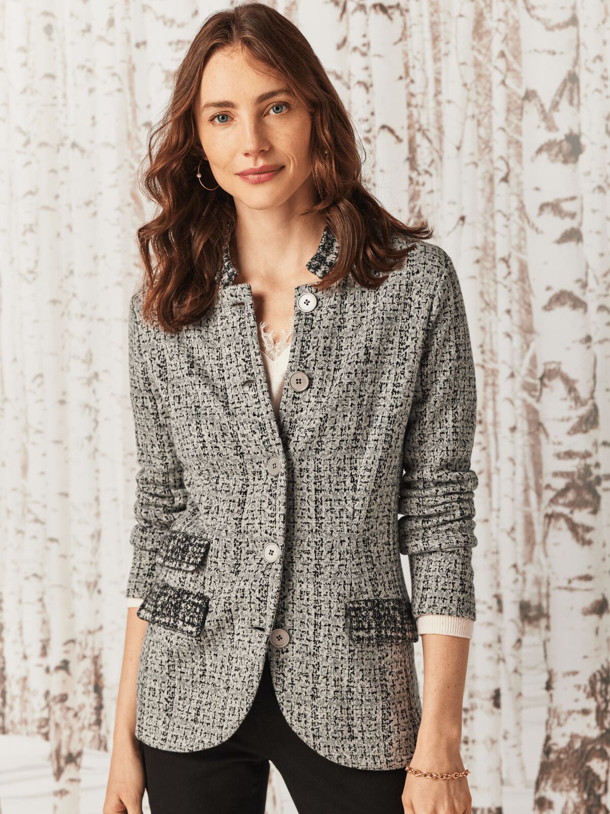Frosty Knit Blazer