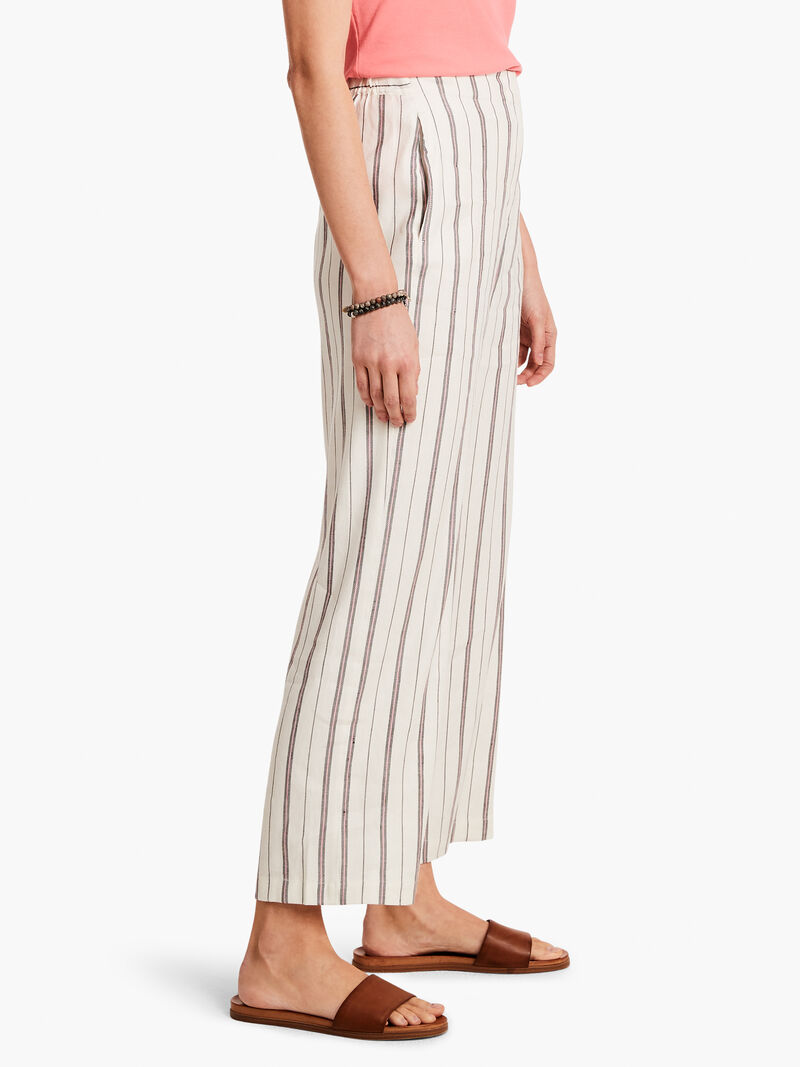 Woman Wears Grapefruit Stripe Pant image number 2