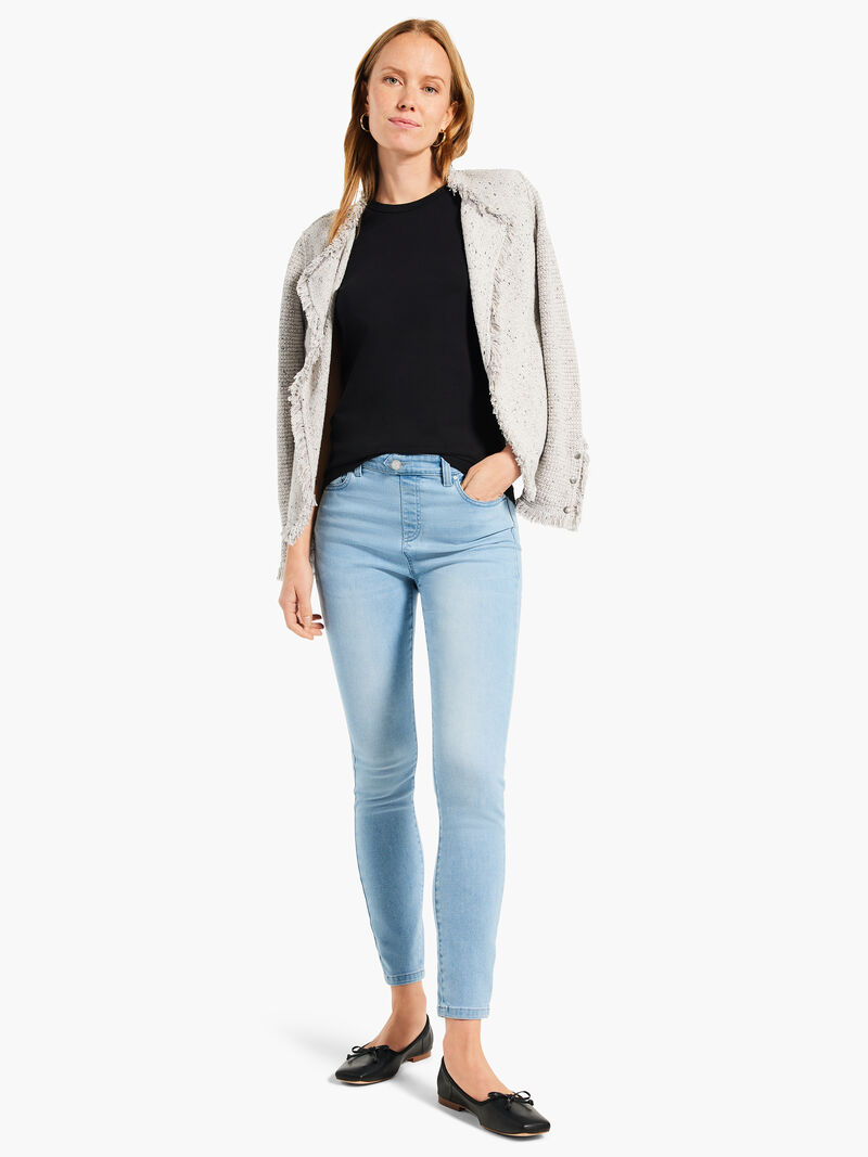 Woman Wears Perfect Knit Crew Neck T-Shirt image number 3