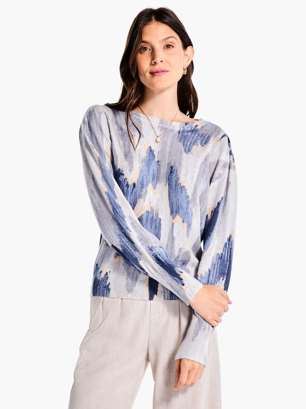 Misty Ikat Sweater