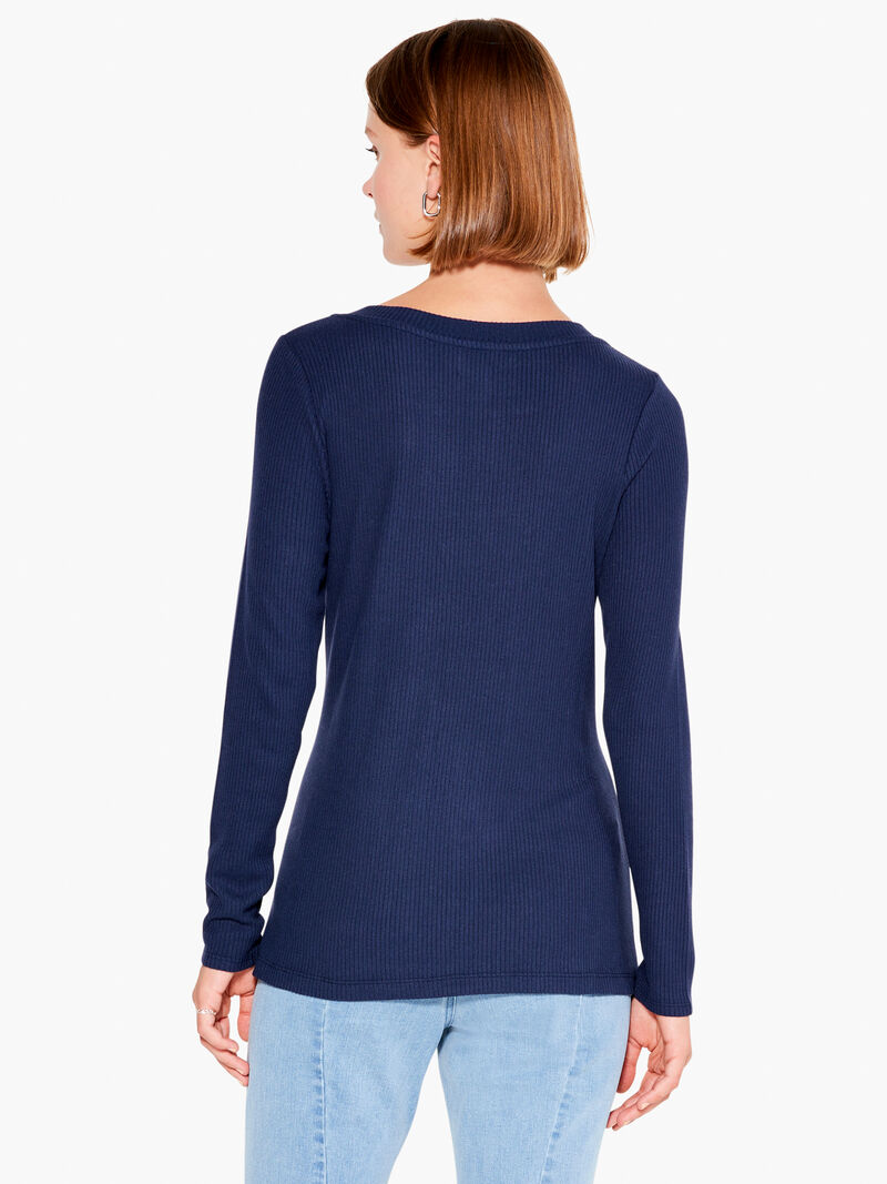 Woman Wears Split Neck Tradewinds Top image number 2