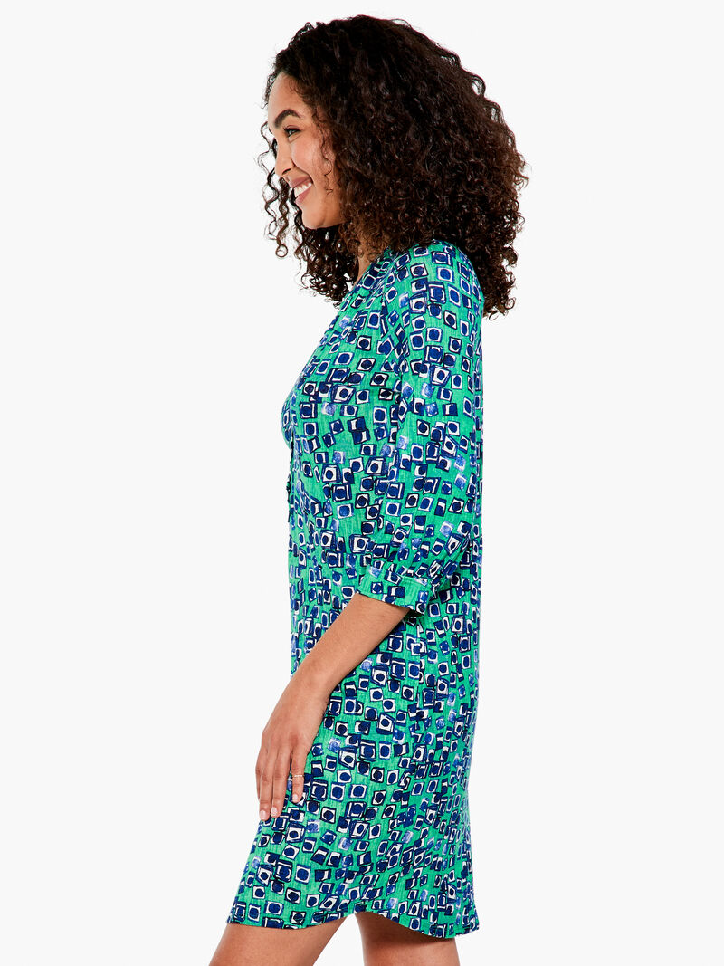 Woman Wears Picnic Geo Dress image number 1