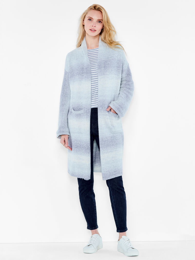 Woman Wears NZT Ombre Knit Patio Cardigan image number 3