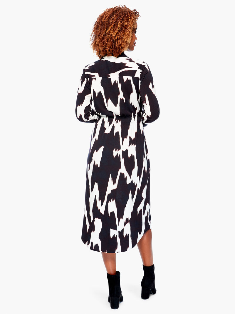 Woman Wears Monochrome Mood Live In Dress image number 2