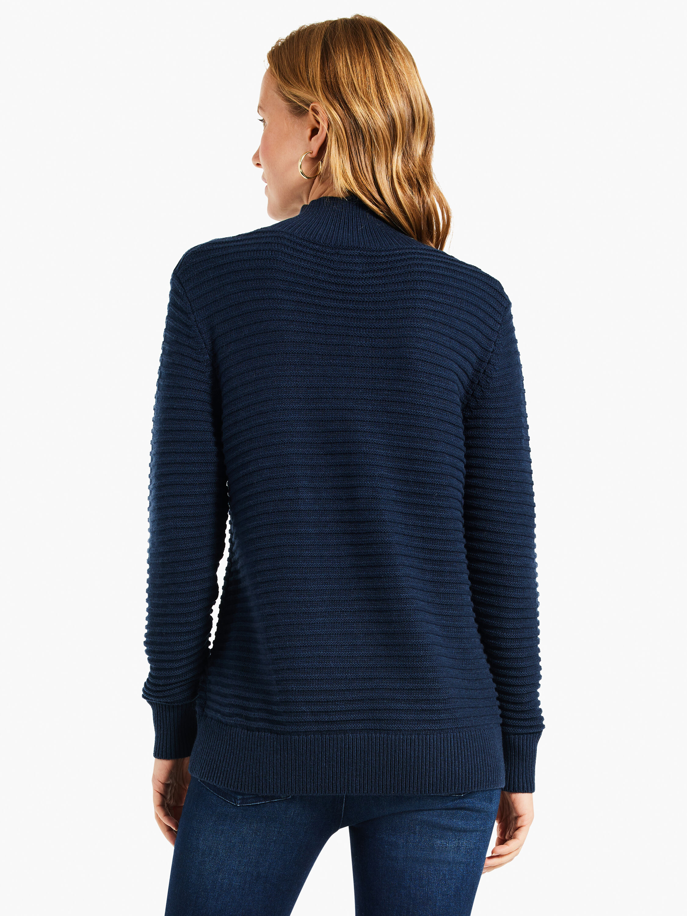 Navy blue tunic sweater deals