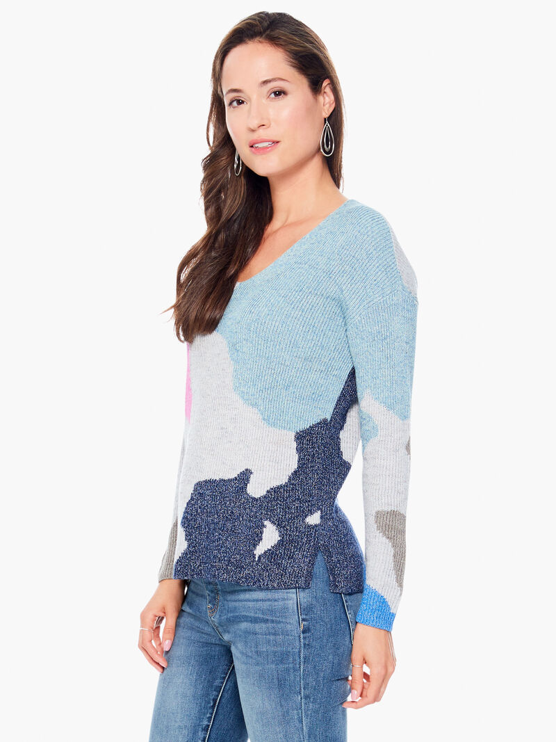 Woman Wears Puzzle Time Sweater image number 2