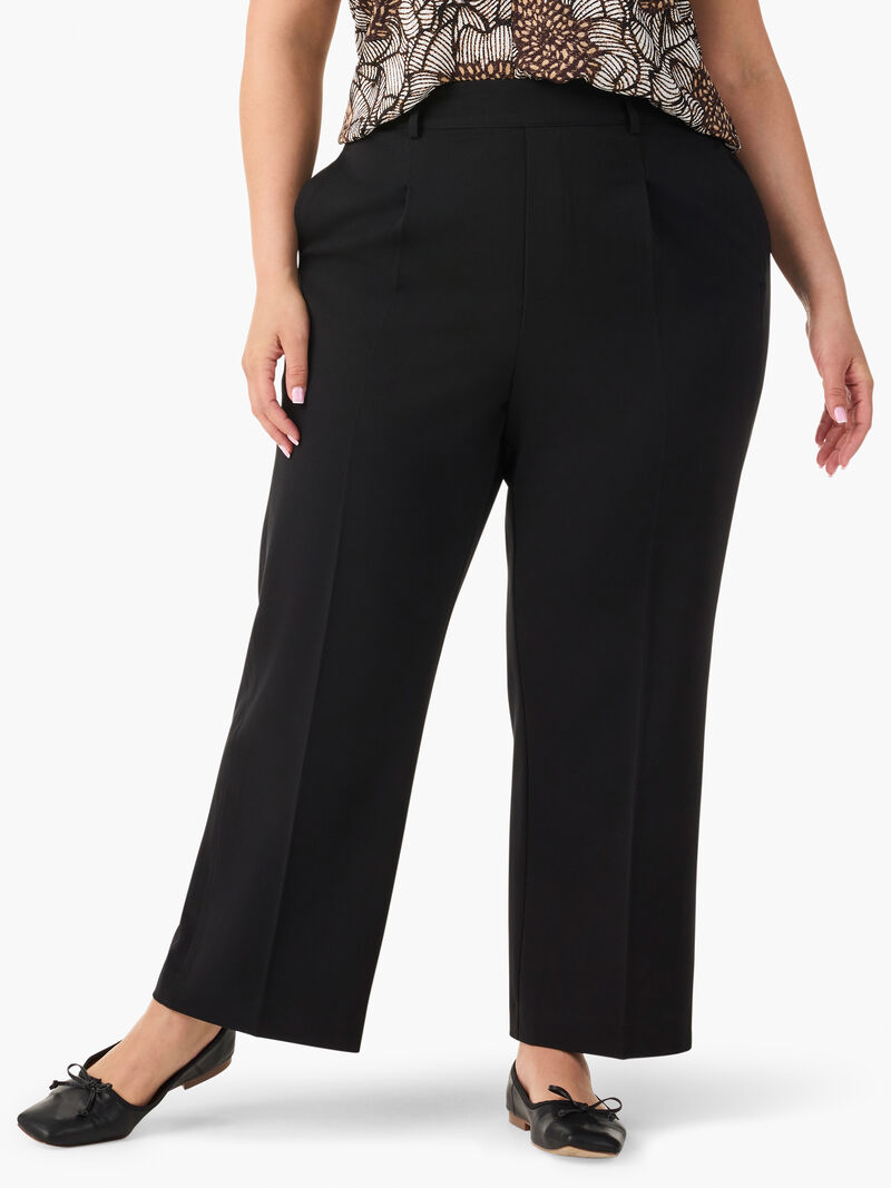 Woman Wears Avenue Summer Wide-Leg Crop Trouser image number 0