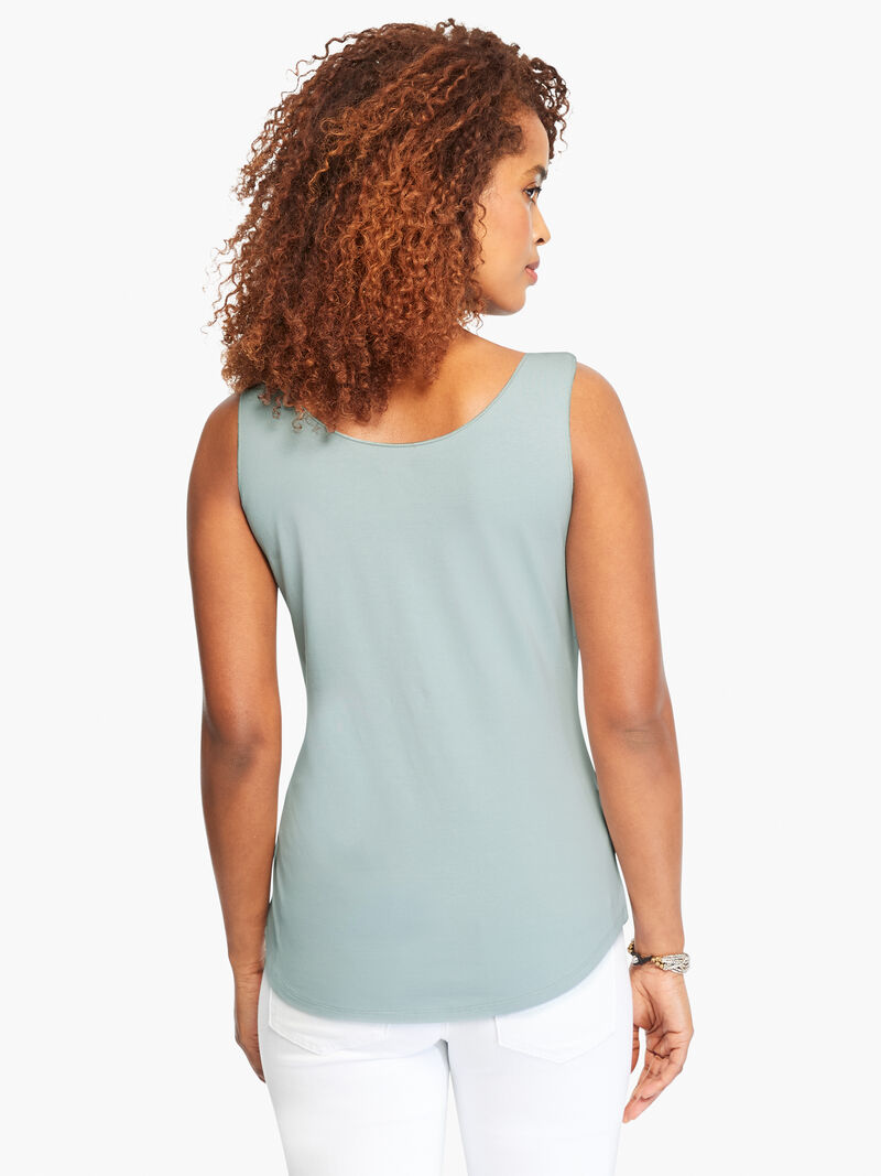 Woman Wears Shirt Tail Perfect Tank image number 2