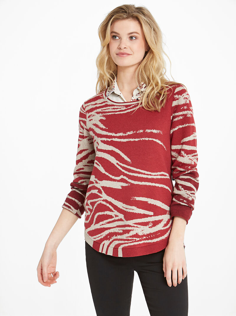 Woman Wears In My Nature Sweater image number 1