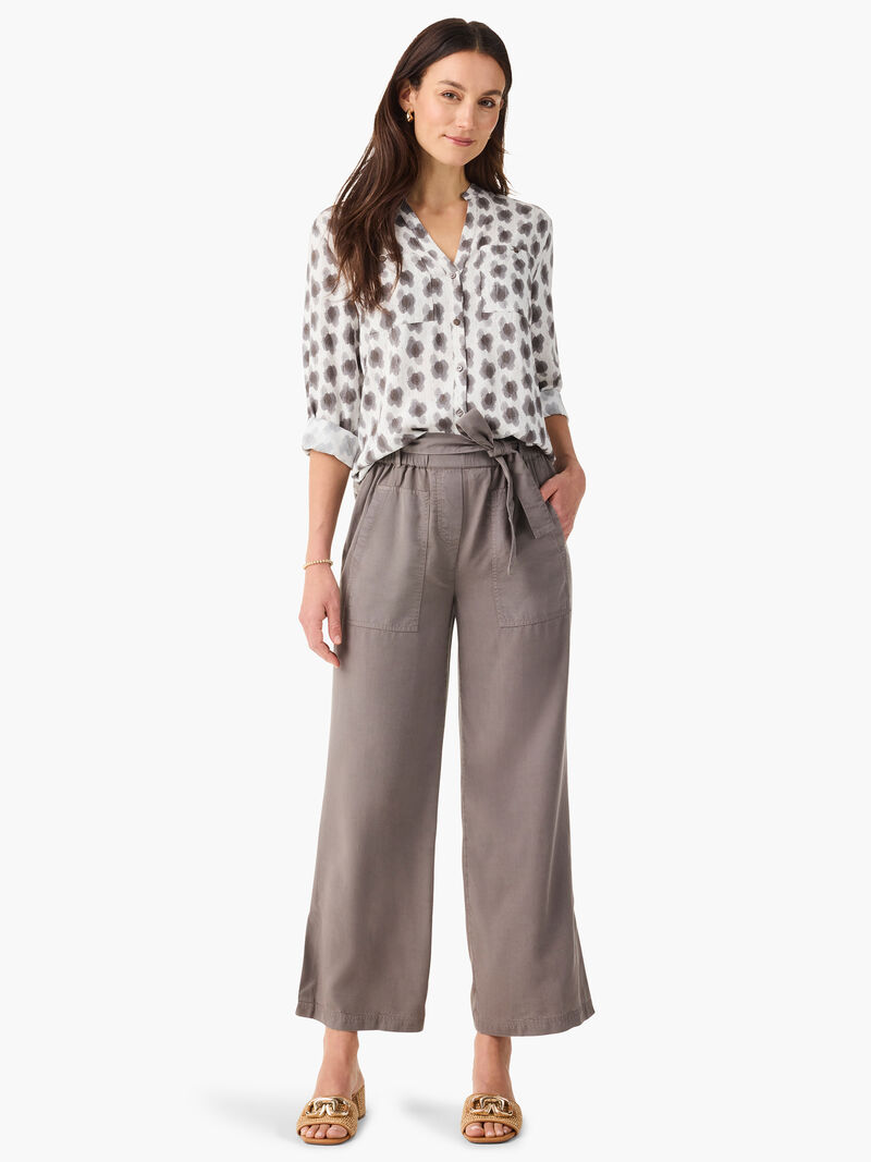 Woman Wears Clover Stamp Shirt image number 1