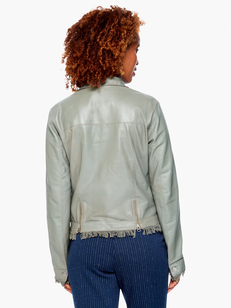 Woman Wears Alexa Leather Jacket image number 2