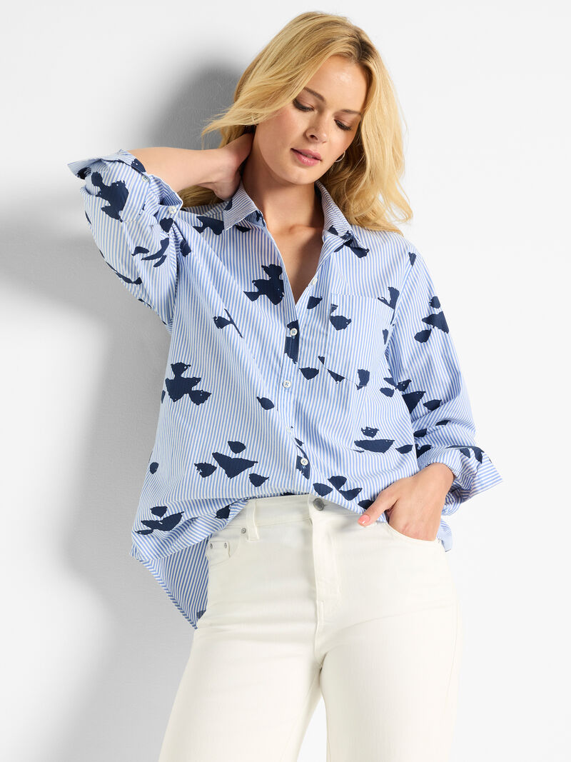 Stamped Stripe Woven Shirt