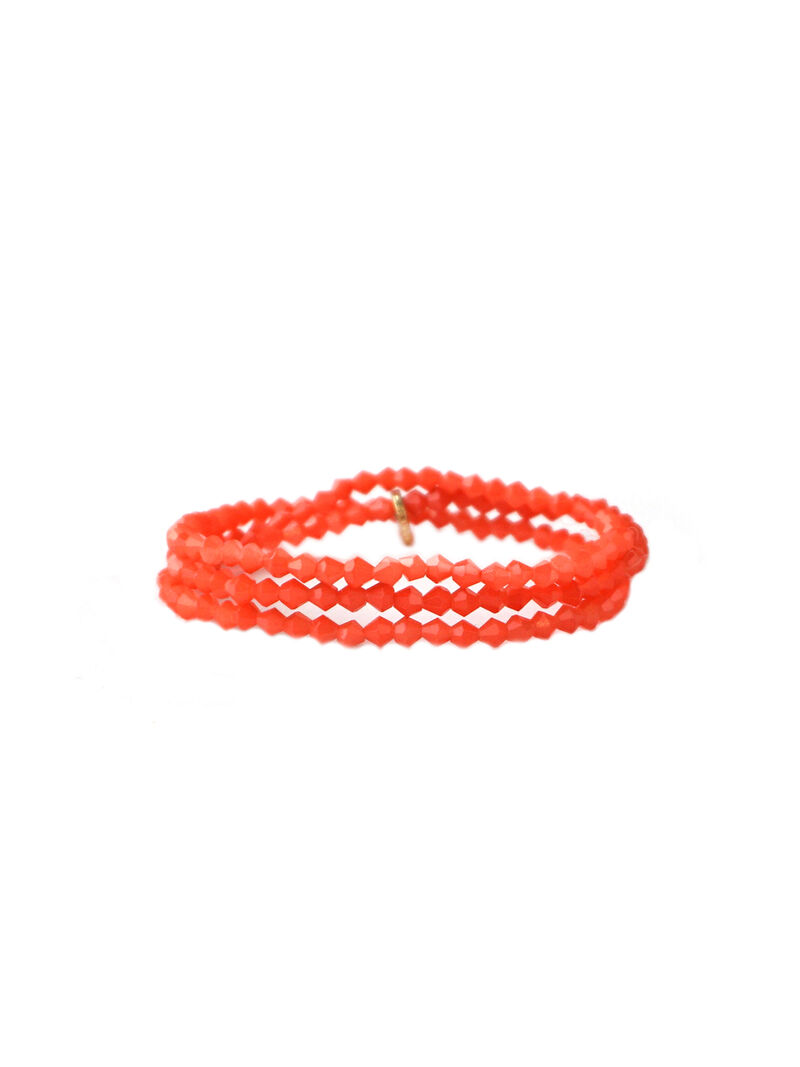 Woman Wears Marlyn Schiff Stretch Wrap Bracelet image number 0