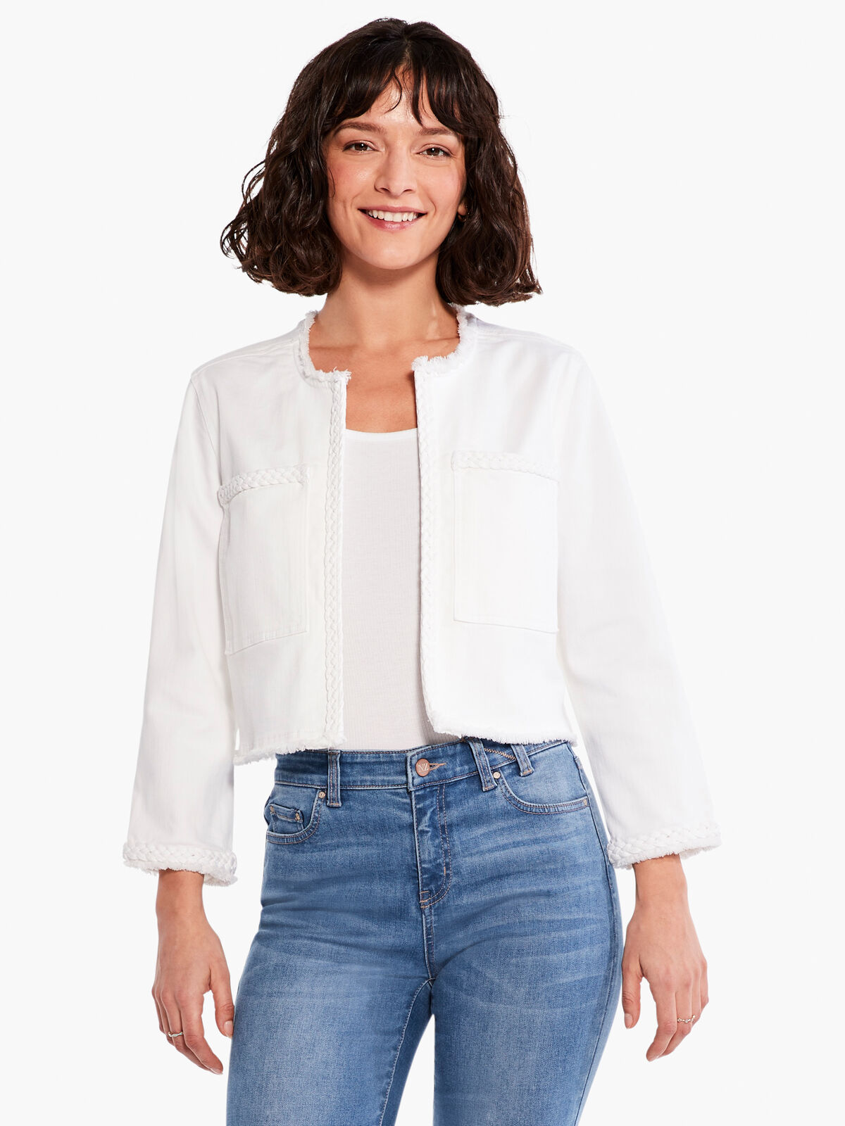 Liverpool - Braided Trim Crop Jacket