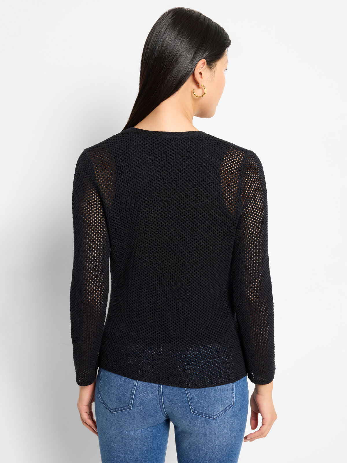 Mesh Cocoon Cardigan