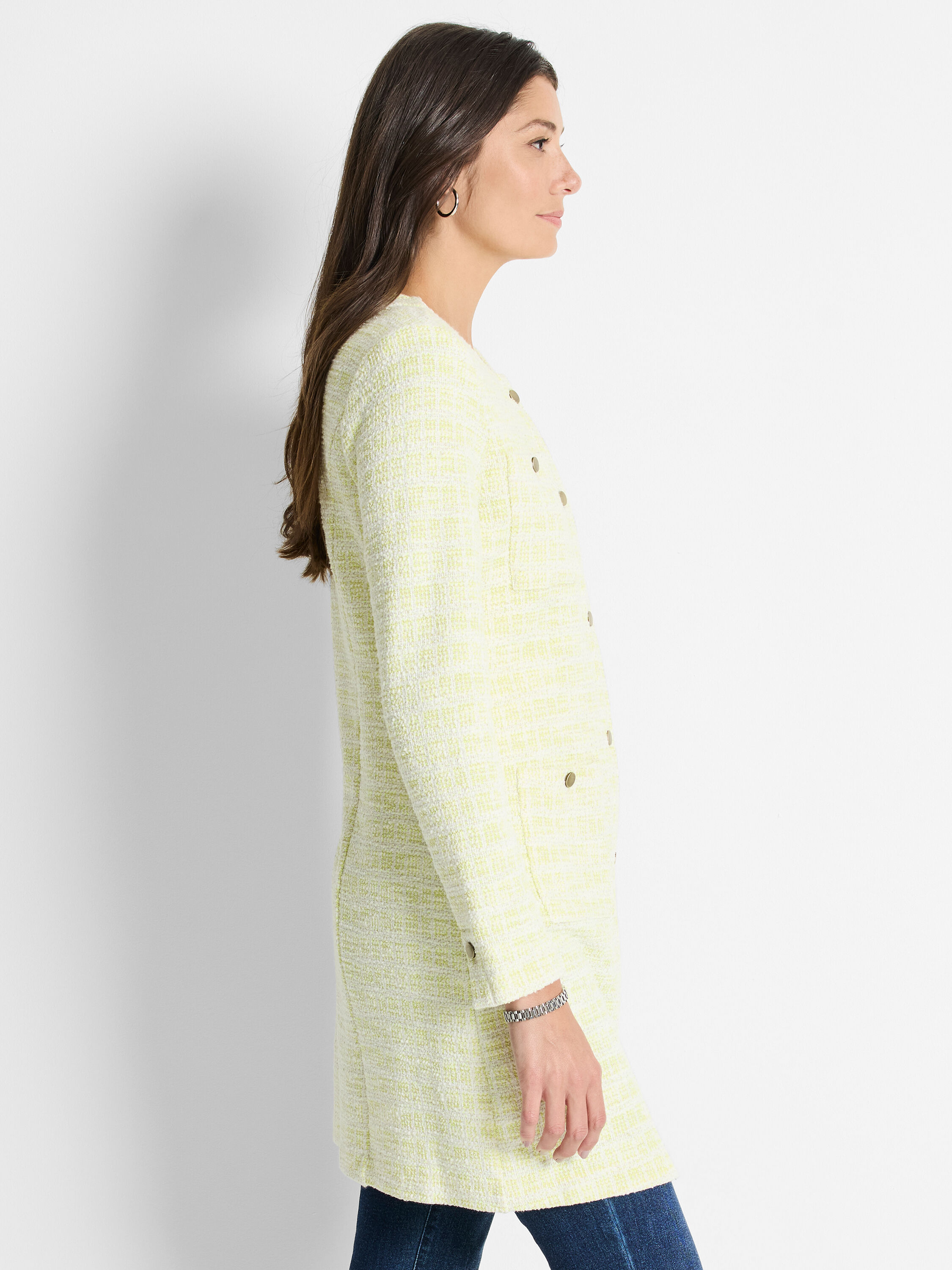 【2024年】高評価レビューアイテム特集 Textured Knit Statement Jacket | NIC+ZOE ジャケット・アウター