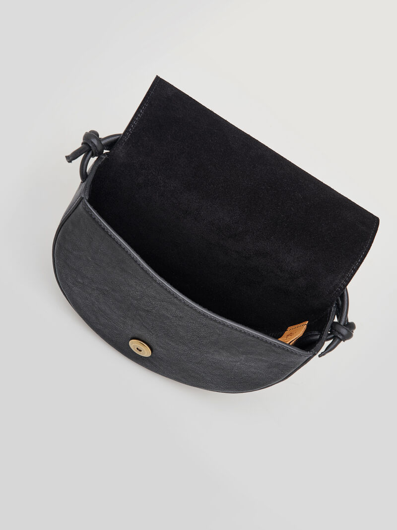 Woman Wears Il Bisonte - Small Half Moon Crossbody Bag image number 2