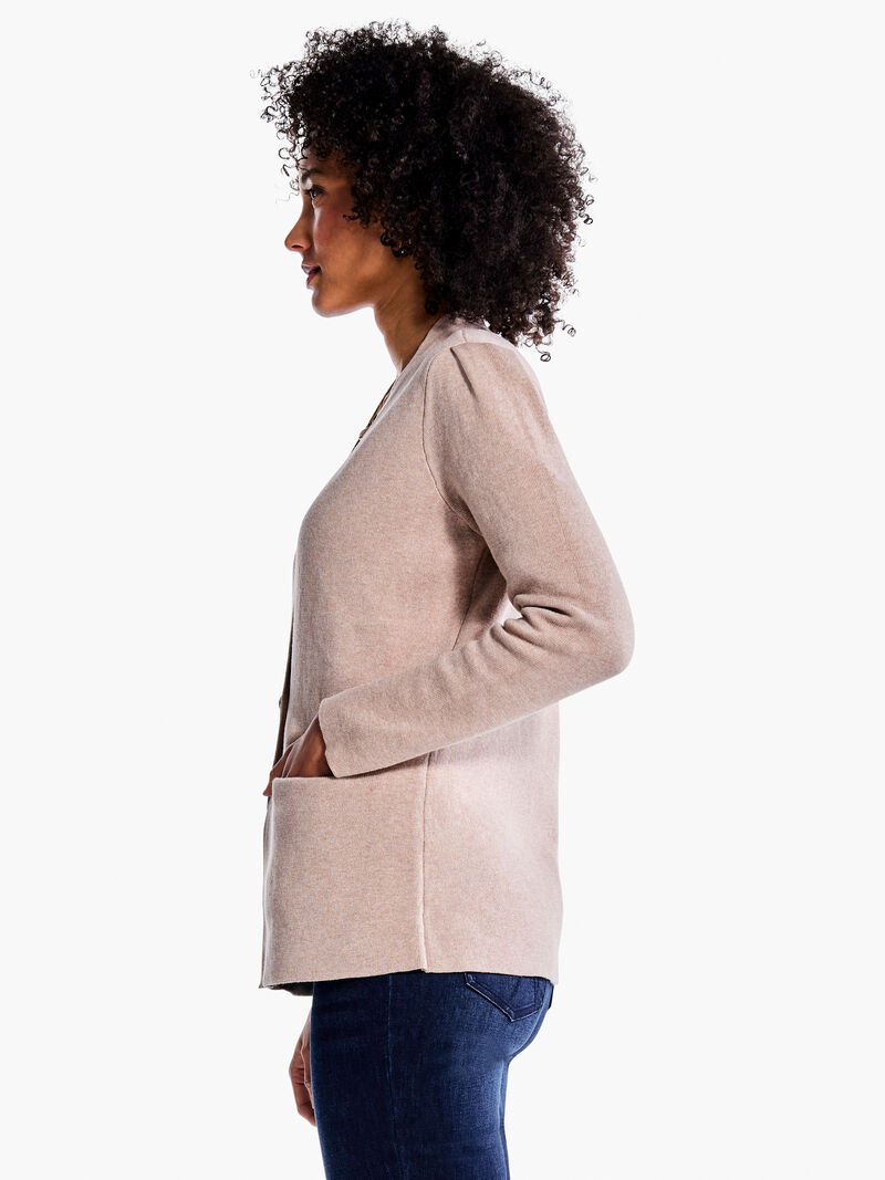 Woman Wears Femme Sleeve Knit Jacket image number 1