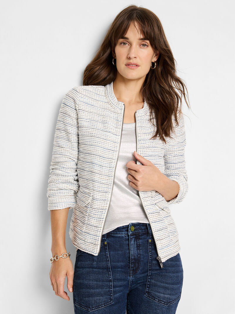 Woman Wears Knit Sparkle Jacket image number 2