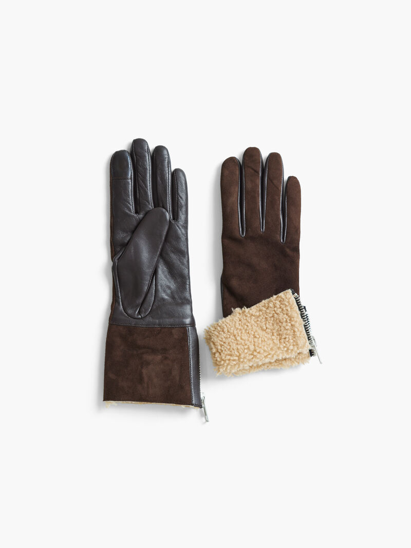 Amato Shearling Glove With Side Zip image number 1