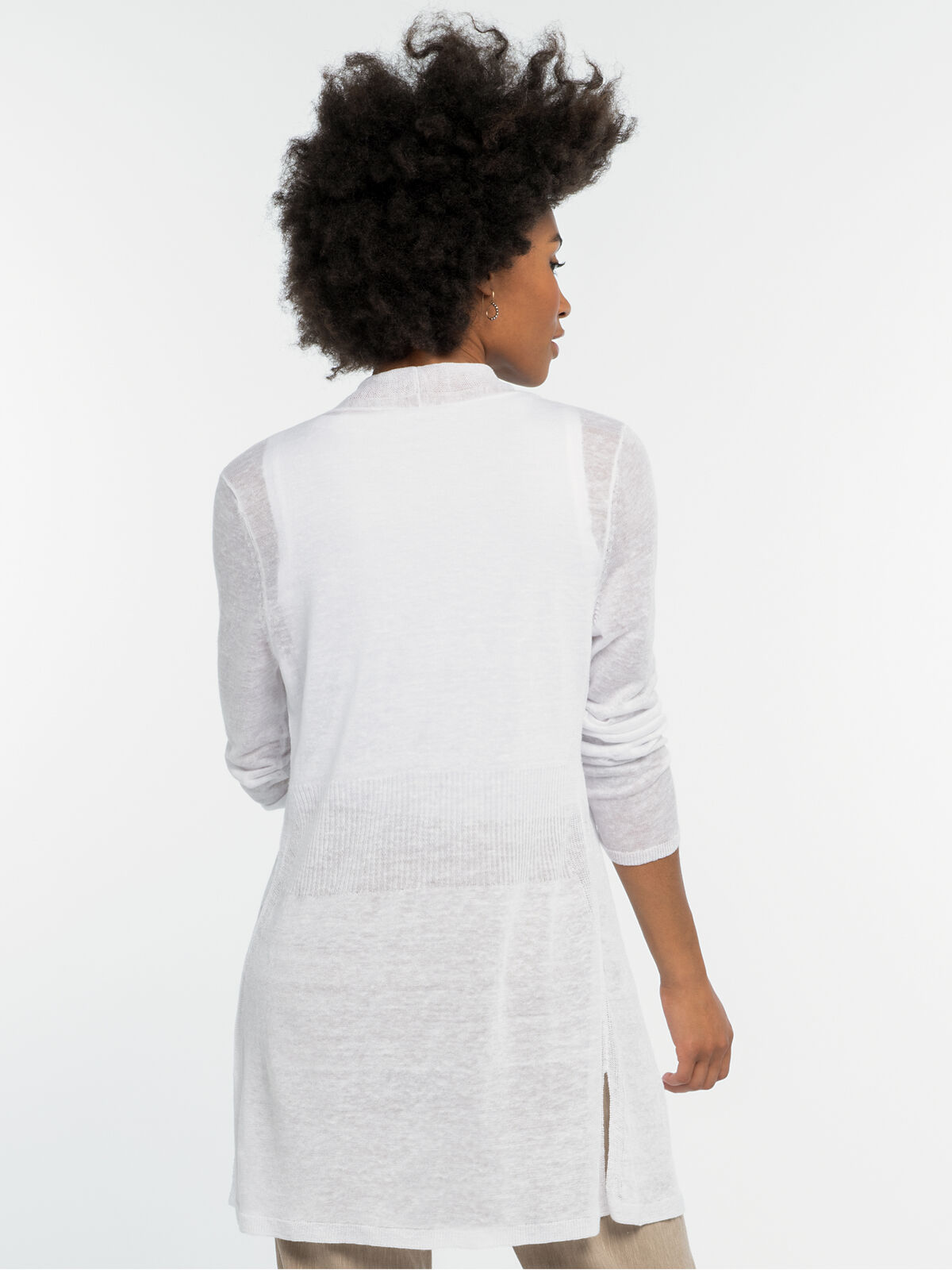 Lightweight Long Back of the Chair Cardigan
