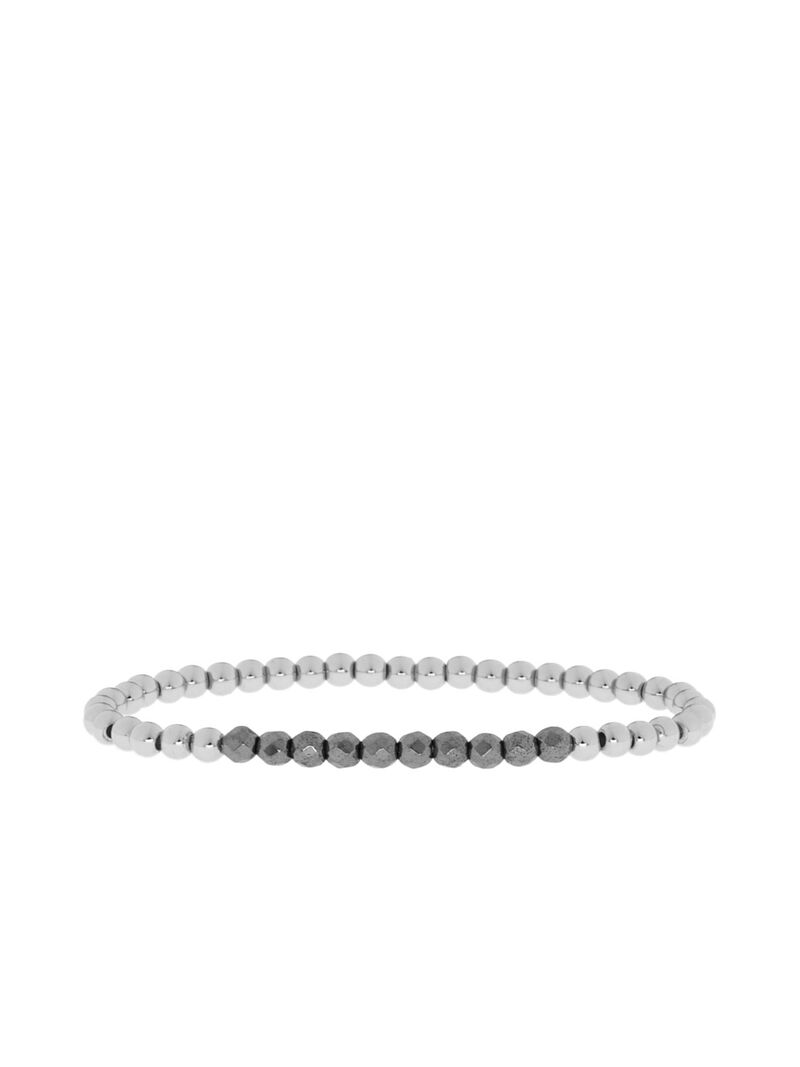 Marlyn Schiff - Silver/Hema Beaded Bracelet