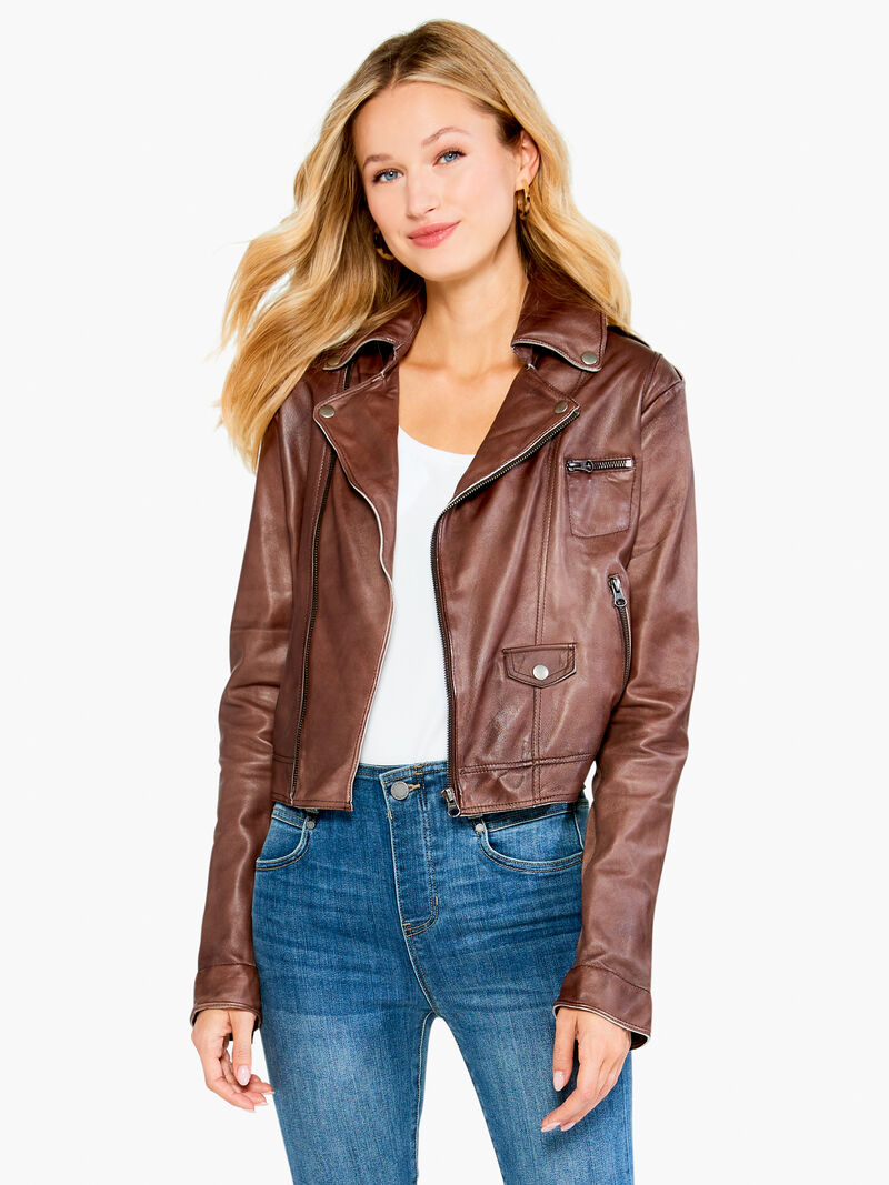 Woman Wears JKT Piper Leather Jacket image number 0