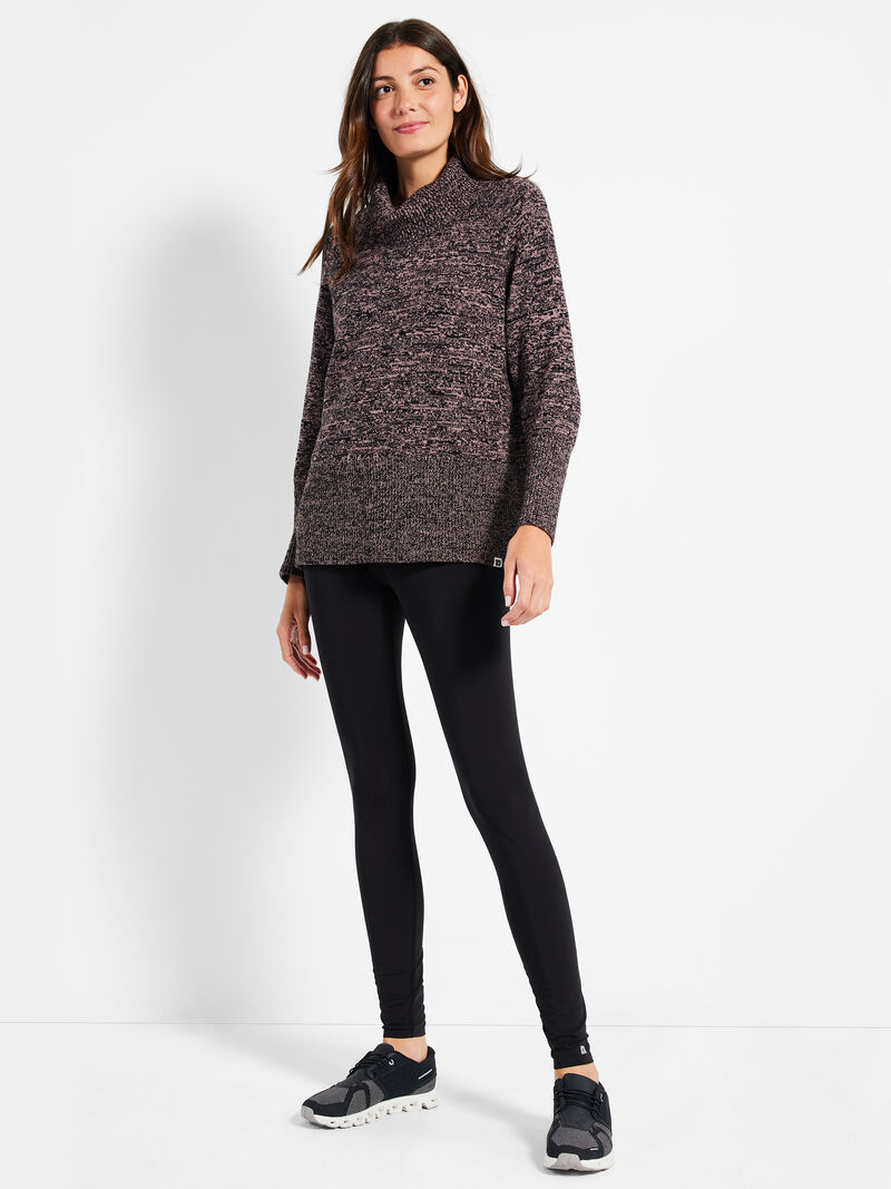 Woman Wears Cool Down Turtleneck Sweater image number 3