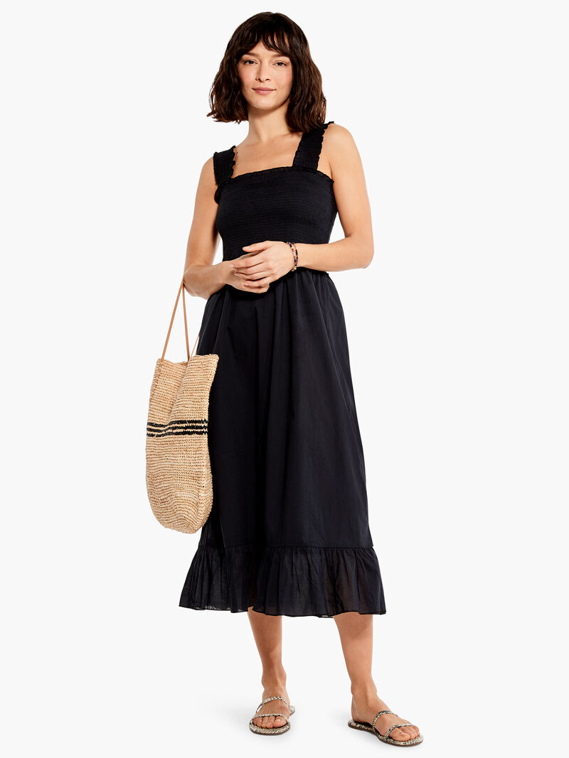 
                    Cotton Lawn Smocked Dress