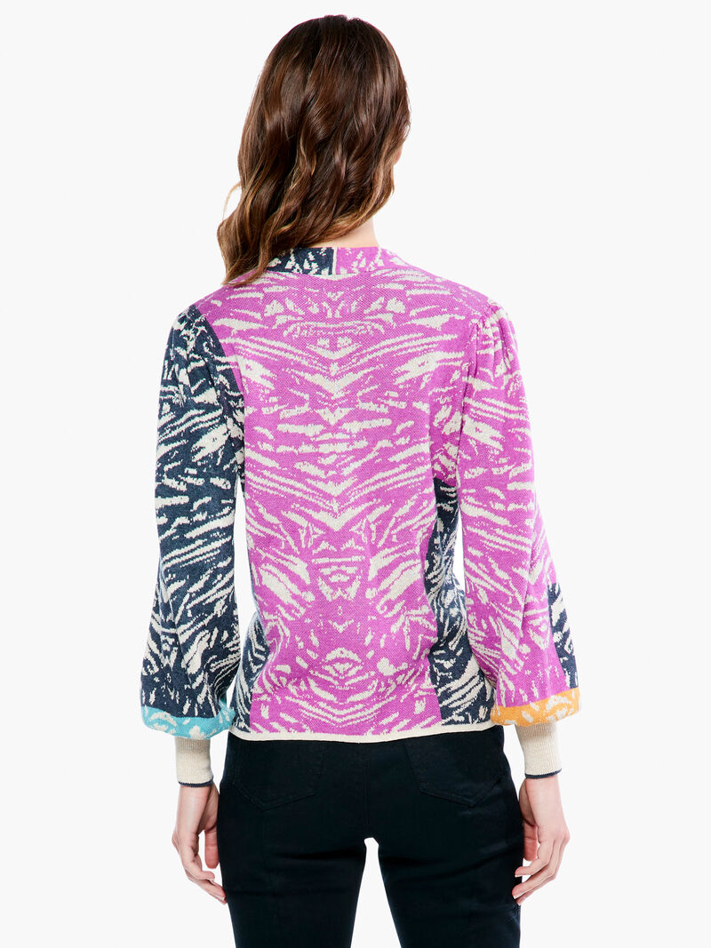 Woman Wears Animal Instinct Cardigan image number 2