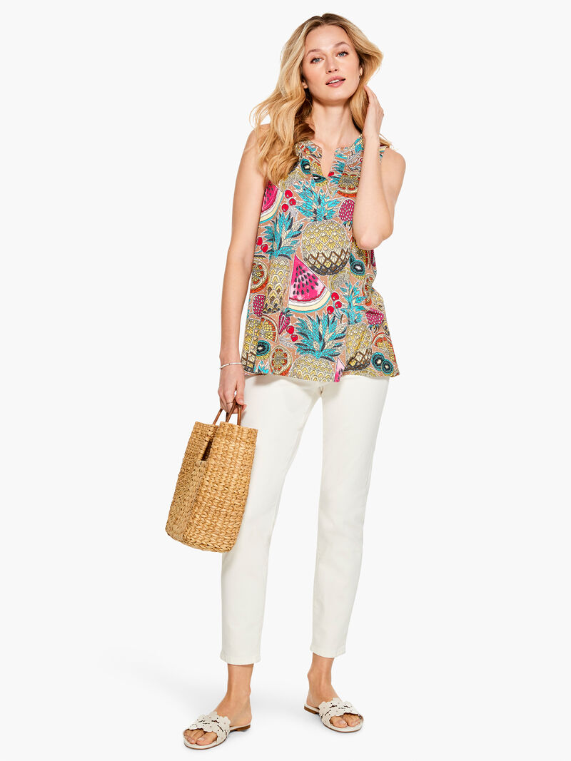 Woman Wears Picnic Party Tank image number 3