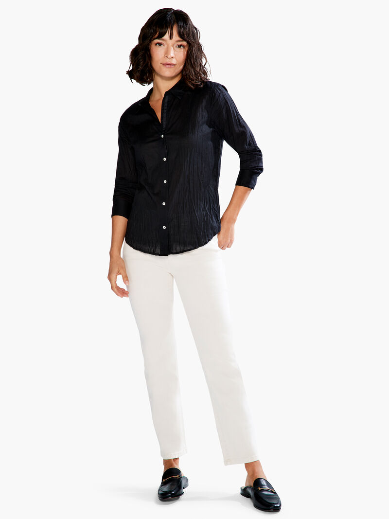 Woman Wears Crinkle Shirt image number 4