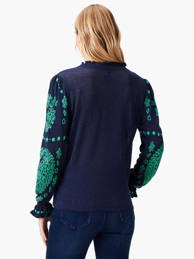 Woman Wears Oceanic Sweater image number 2