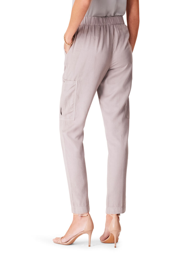 Woman Wears 28" Refined Cargo Relaxed Pant image number 3