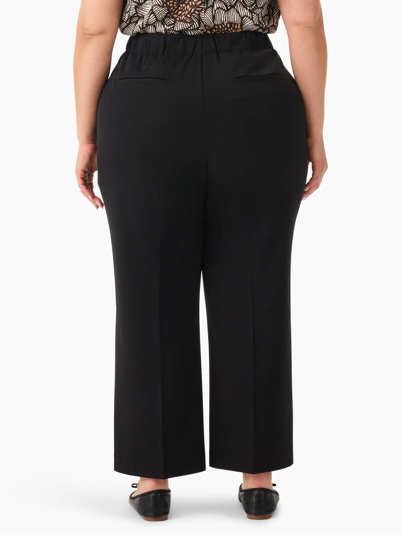 Woman Wears Avenue Summer Wide-Leg Crop Trouser image number 3