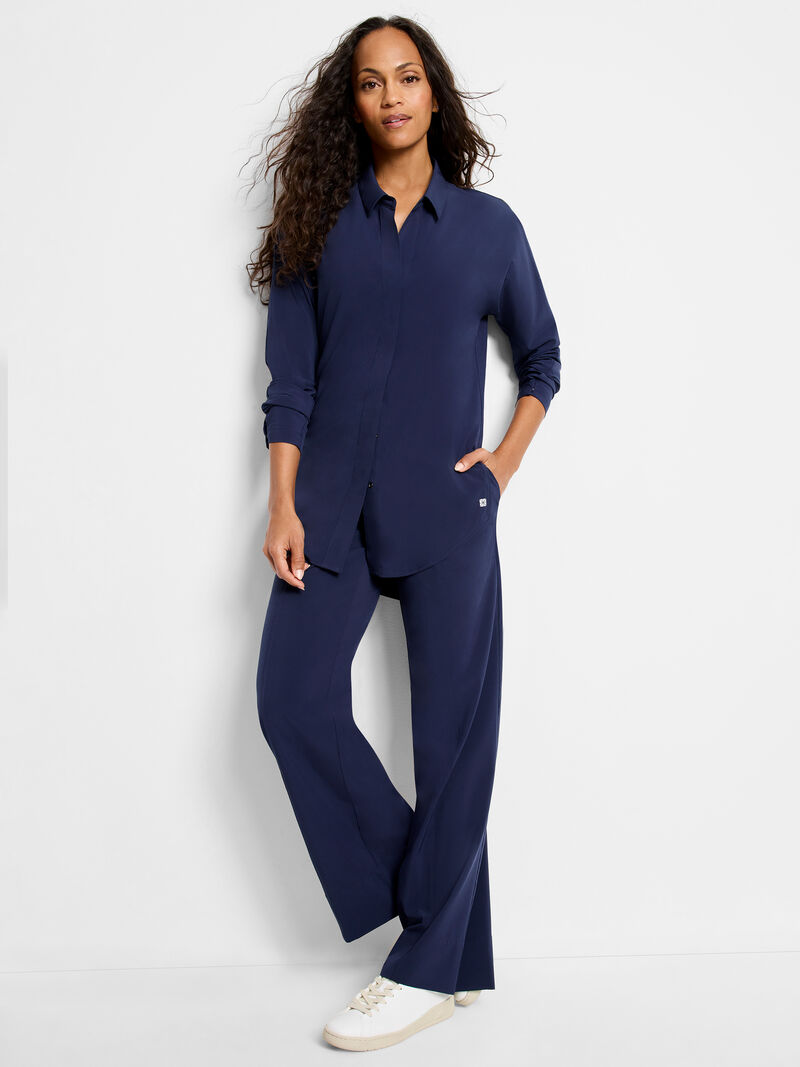 Woman Wears Tech Stretch Wide Leg Pant image number 1