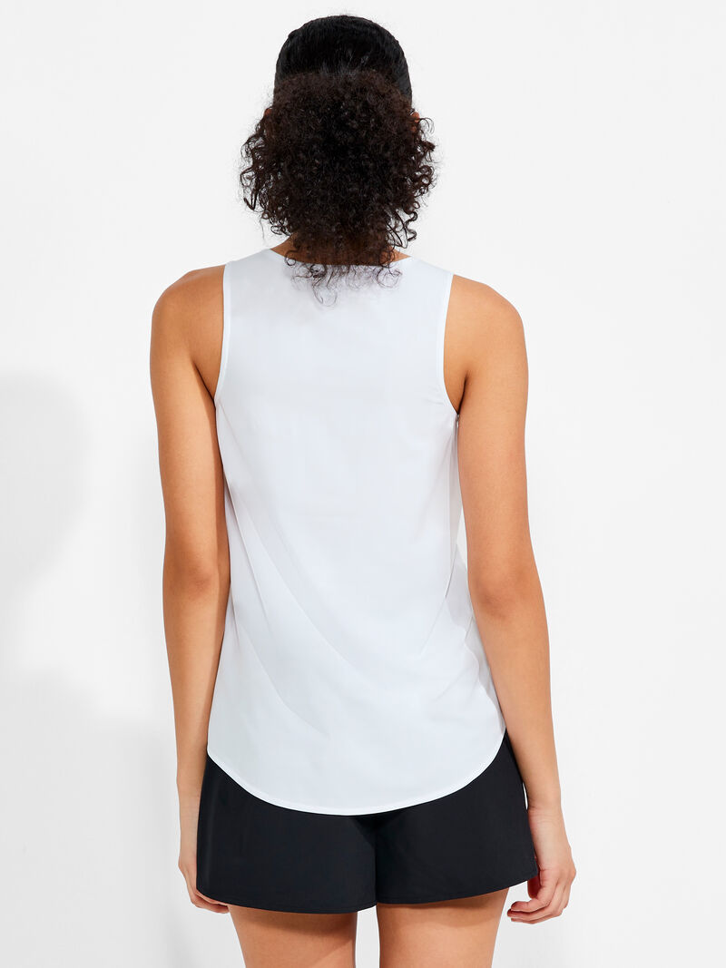 Woman Wears Tech Stretch Shirt Tail Tank image number 2